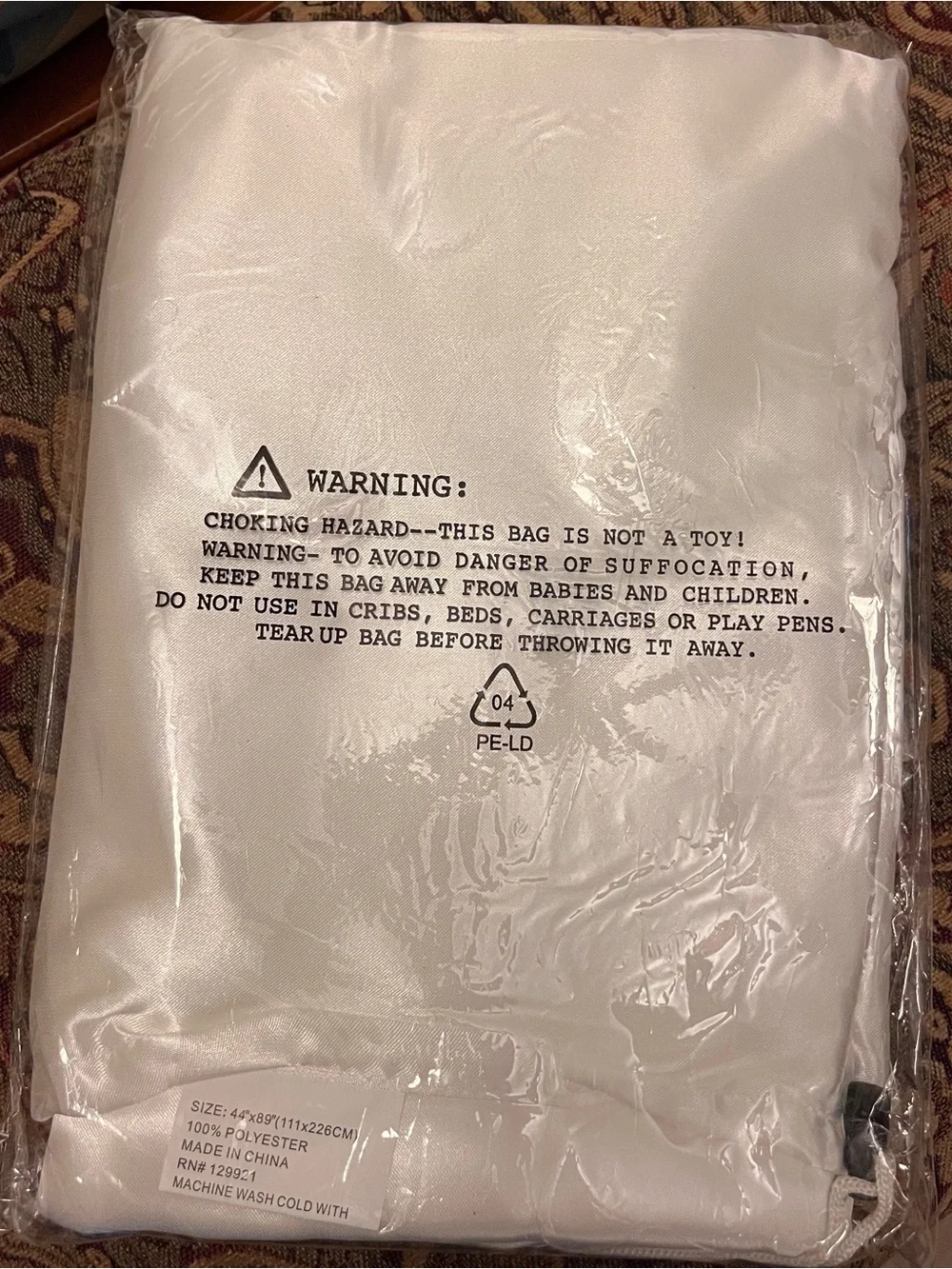 Premium White Sleeping Bag Liner - Lightweight Home Bedding